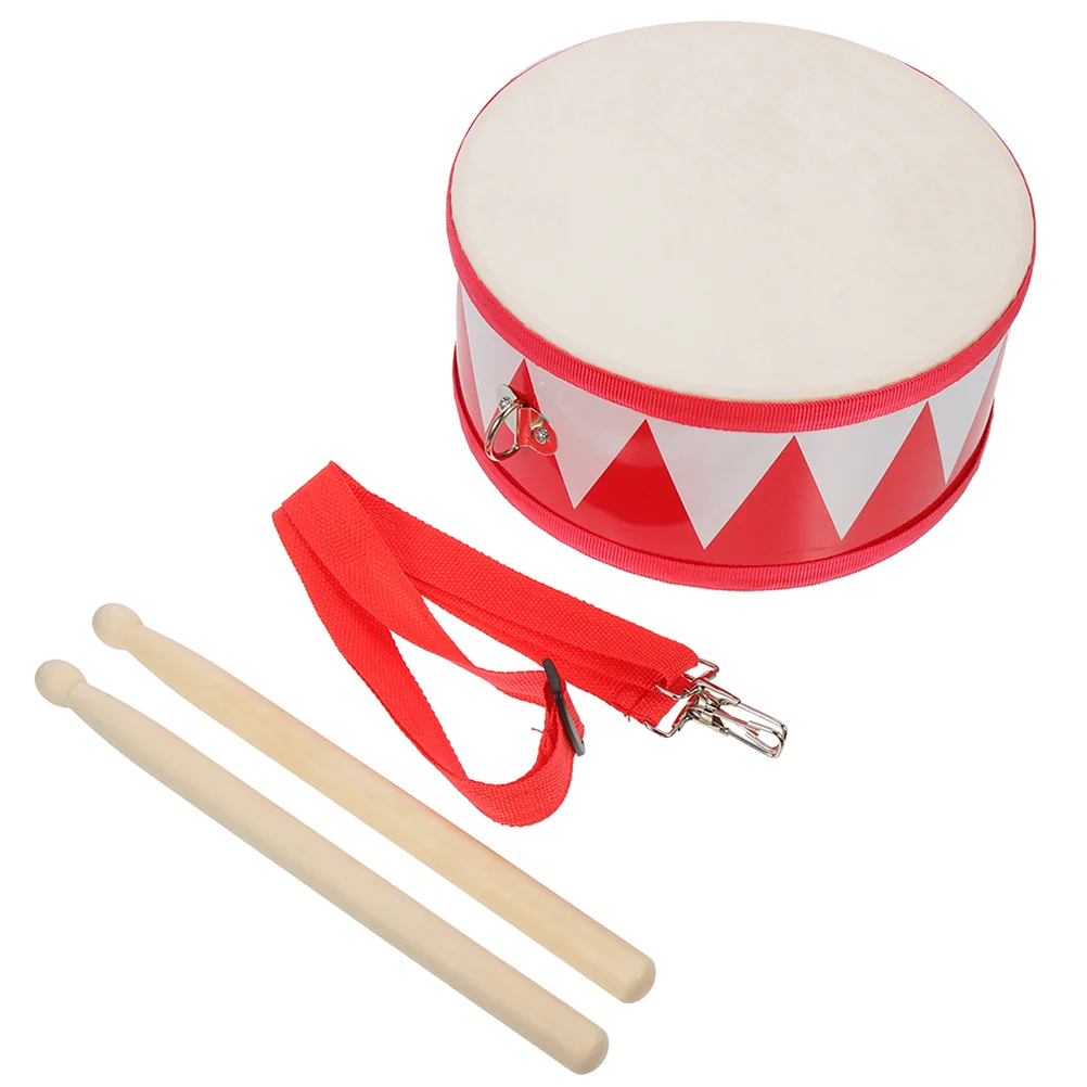 Snare tambor infantil dupla face, brinquedos de percussão para crianças, música, tambores adolescentes, kit de madeira para crianças