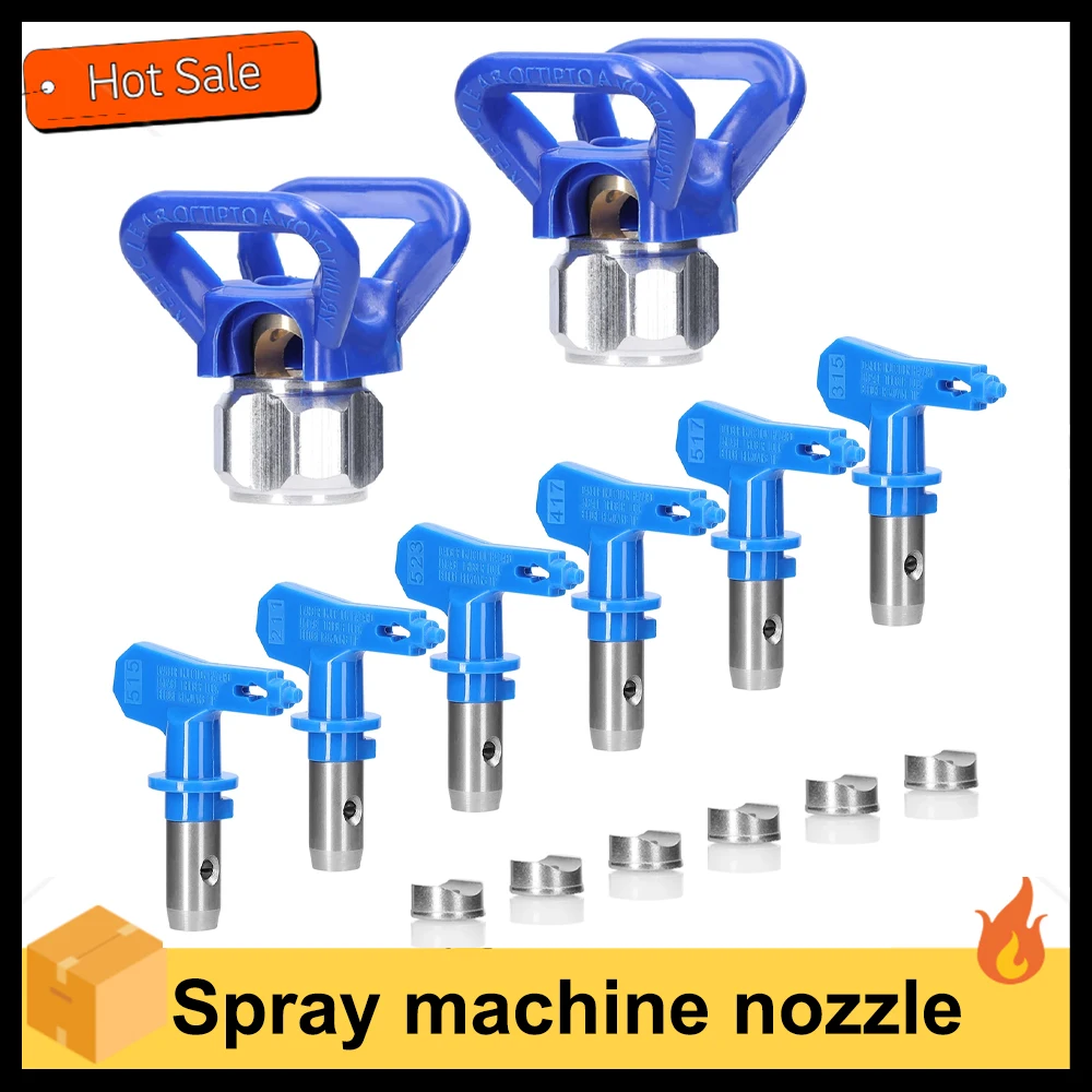 Airless Paint Nozzles Set Reversible Spraying Machine Tips Airless Paint Sprayer Nozzle Kit Spraying Machine Accessory