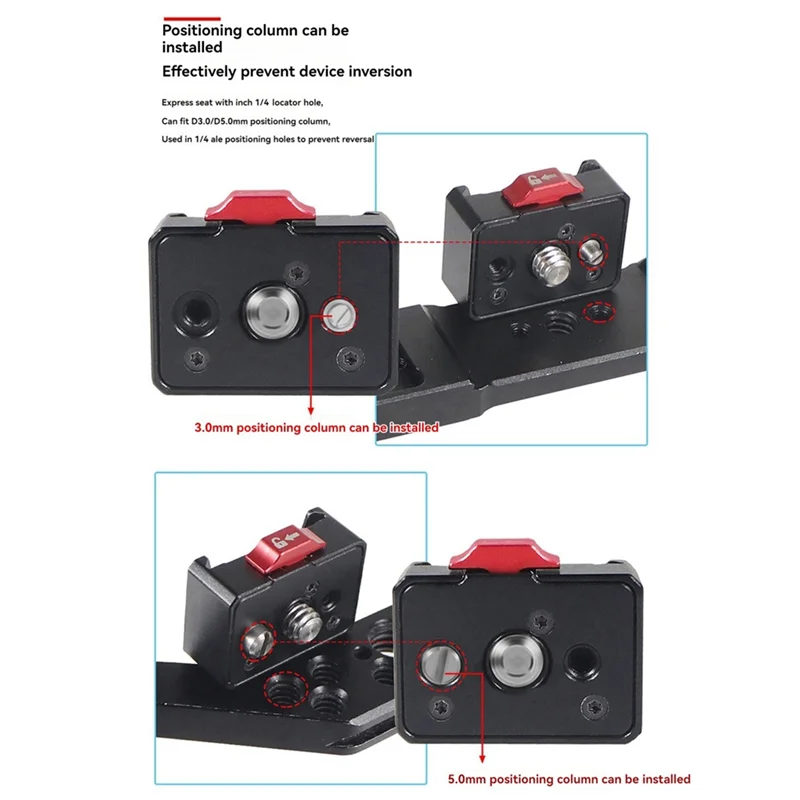 -A96Z Anti-Shake Mini Quick-Release Mount Kit Sports Camera Quick-Release Kit Suitable For Fill Light Microphone Monitor