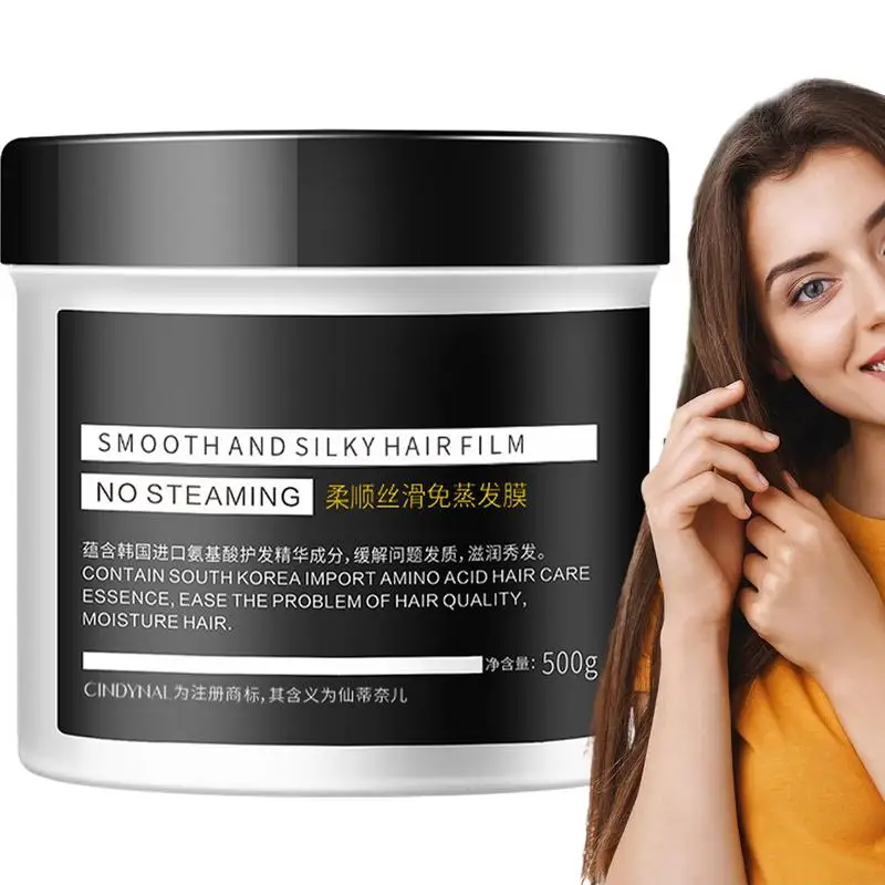 

500g Hair Mask Natural Ingredients Hair Film Repair Dry And Damaged Frizzy Soft Smooth Shiny Deep Moisturize Hair Nourish Mask