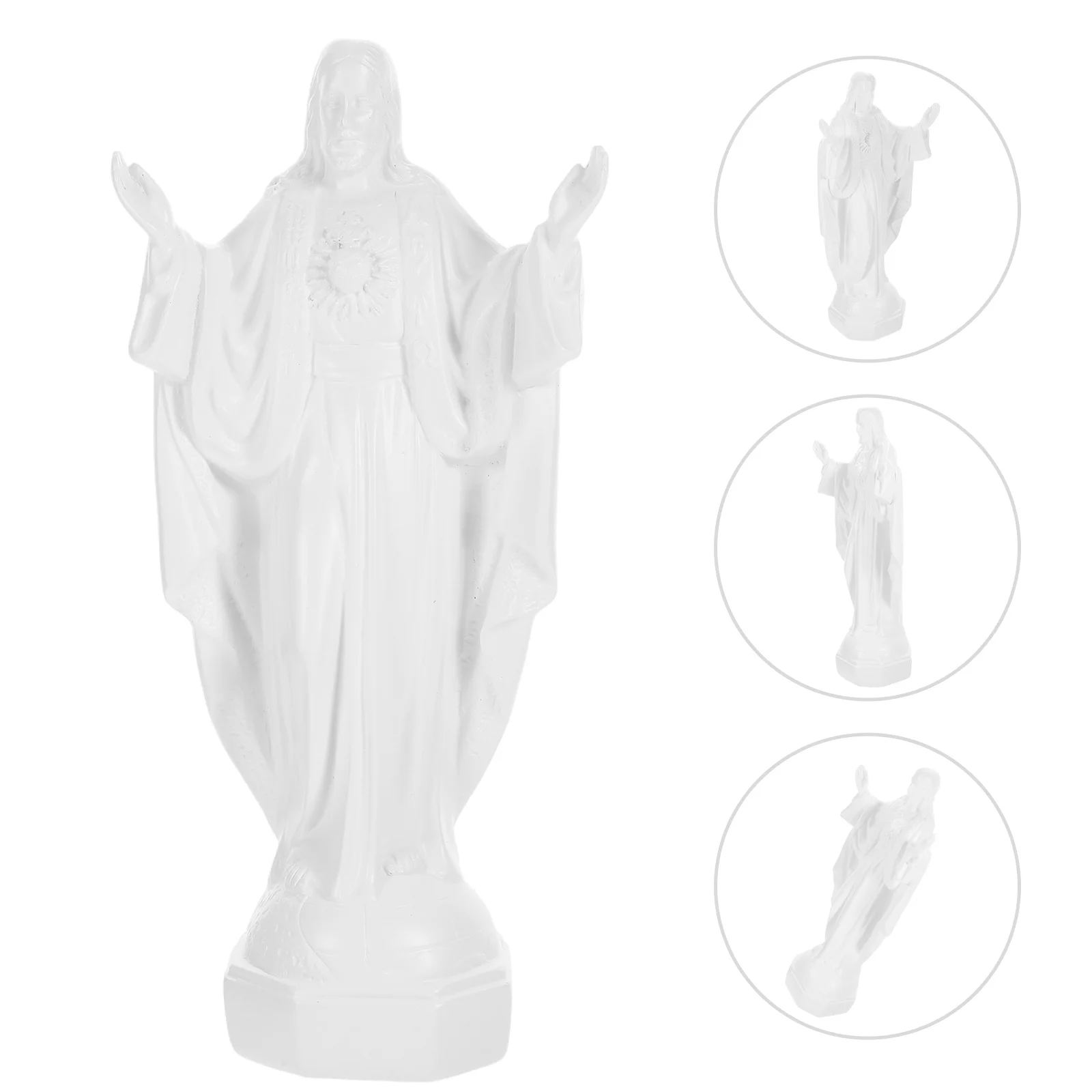

Resin Crafts Mexican Statue Home Decorations Statues and Figures Entrance (Type B White) Plush Virgin Desktop Sculpture