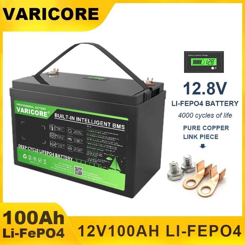12V 200Ah 180Ah 310Ah LiFePO4 batterij 12.8V Lithium ijzerfosfaat voor campers, golfkarren, off-road, off-grid, zonne-energie en windenergie batterijen