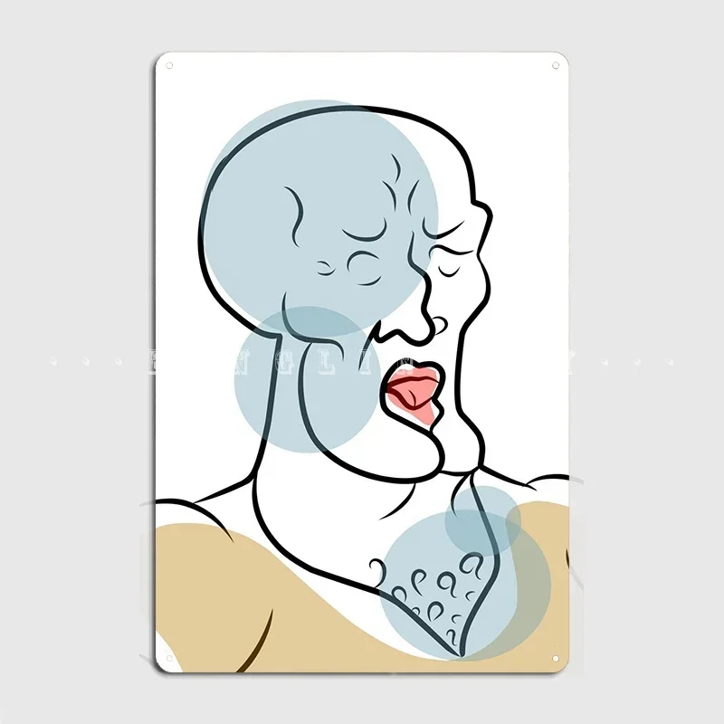 

Squidward Handsome Metal Sign Club Pub Garage Design Mural Painting Tin Sign Posters