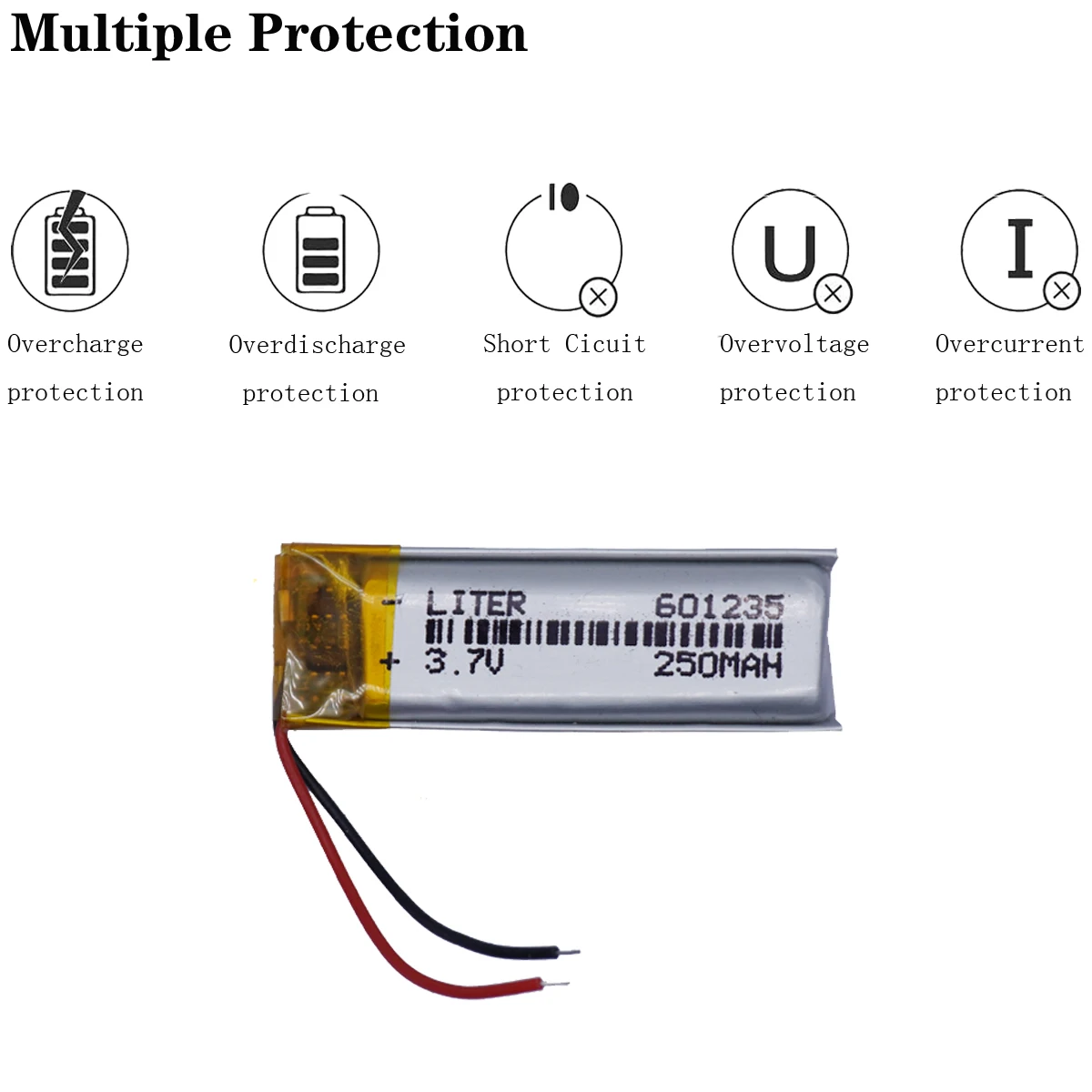 โพลีเมอร์ 601235   z.SHTV 061235   เครื่องบันทึกปากกากล้อง 250mah ตัดผมบลูทูธแบตเตอรี่ลิเธียมขายตรงจากโรงงาน