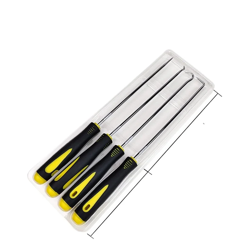 4Pcs Oil Seal Hook Pick Set Seal Puller Remover Tool For Auto Car Seal Gasket Toner Cartridge Gasket Removal