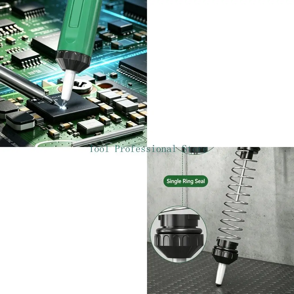 57QF High Temperatures Resistant Solder Sucker Tool For Reliable Desoldering Tasks