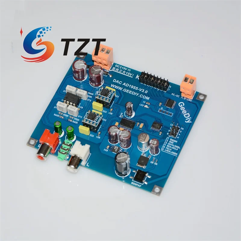 

TZT AD1955 DAC V3.0 New Audio Decoder Board Support 24Bit 192K DSD128 with JRC5532x3 Op Amps /JRC5534x4 + LM4562NAx1 Op Amps