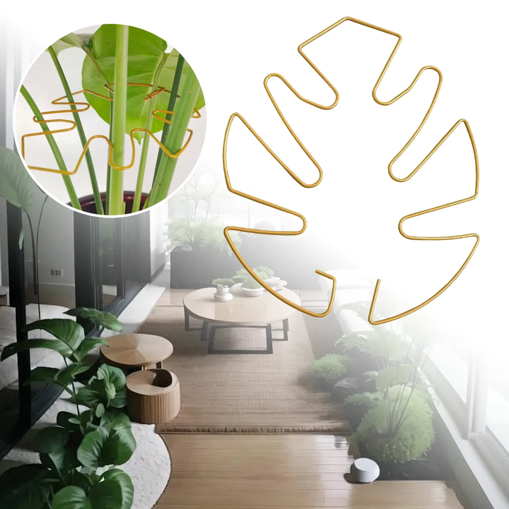 1/5pc planta suporte de fixação tartaruga escudo anti-dobrindo suporte reutilizável ferro planta haste suporte titular jardinagem planta suporte também