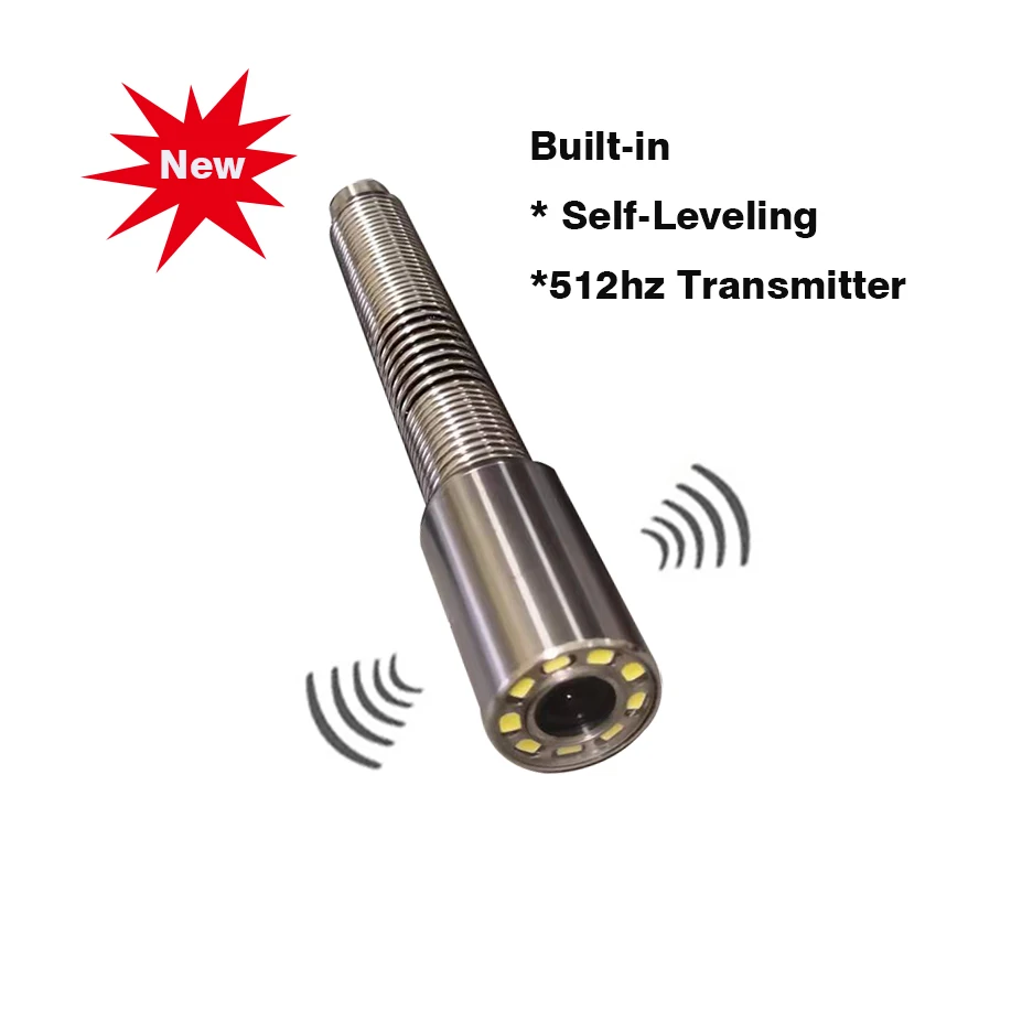 512hz Transmitter Self Leveling 23mm Camera Head CVBS 1000TVL Auto Self Balancing For Sewer Pipe Inspection Endoscope Camera