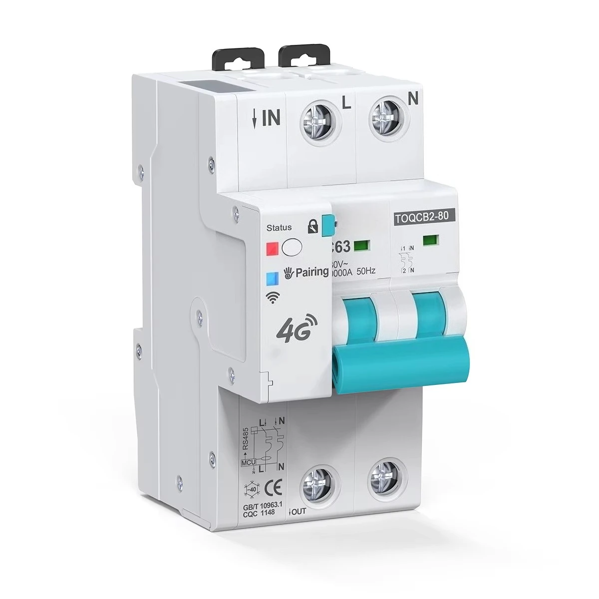 4G API Meter Smart Breaker 3P 63A Fernbedienung Smart Energy Metering Leistungsschalter