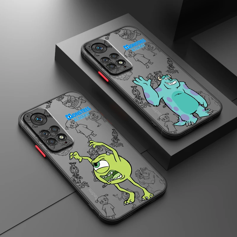 

Disney Monsters University Frosted Translucent For Redmi 8 8A 9A 9C 9AT 9 9T 10X 10A 10C 10 11A 12C 12 13C 5G Funda Phone Case