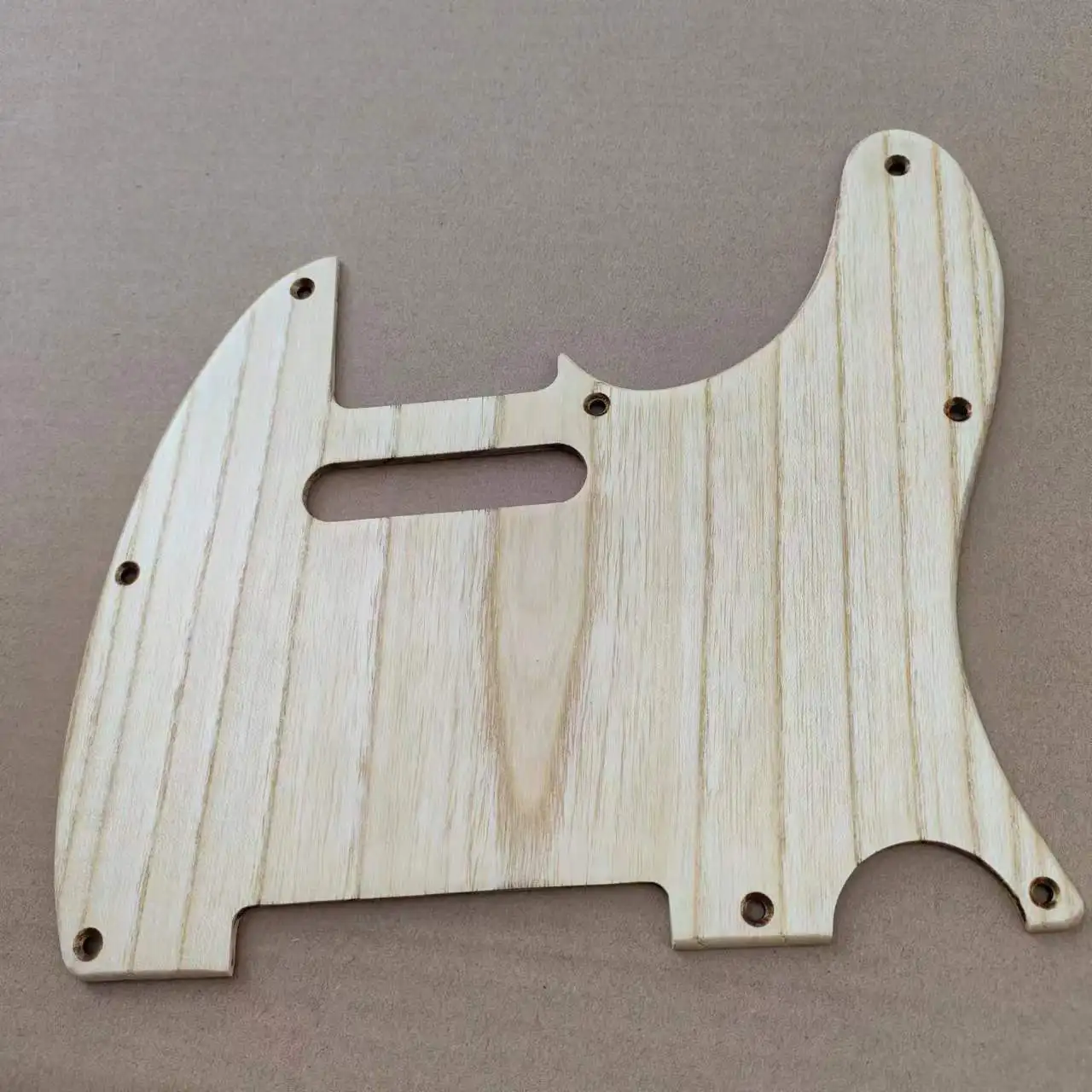 Clear wood color Telecaster Guitar pickguard/ Pick Guard, Solid wood Made, 8 Holes