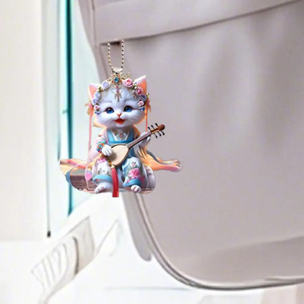 

Красивый, милый, очаровательный 2D-брелок из акрила в форме плоского кулона с цепочкой и подвесками для сумок или украшений X Z3m7