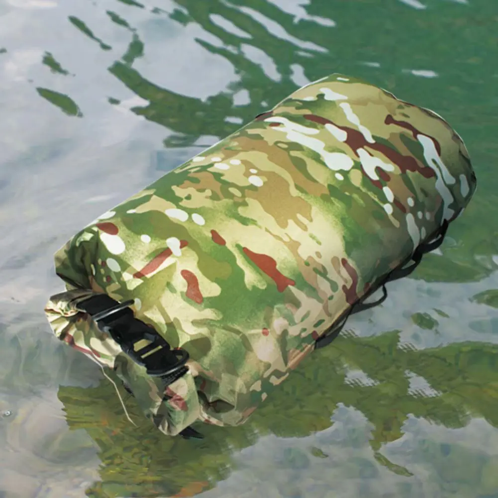 Outdoor Camouflage Waterproof Bag Portable Waterproof Storage Bag  Lightweight Boating Hiking Camping Rafting Storage Backpack