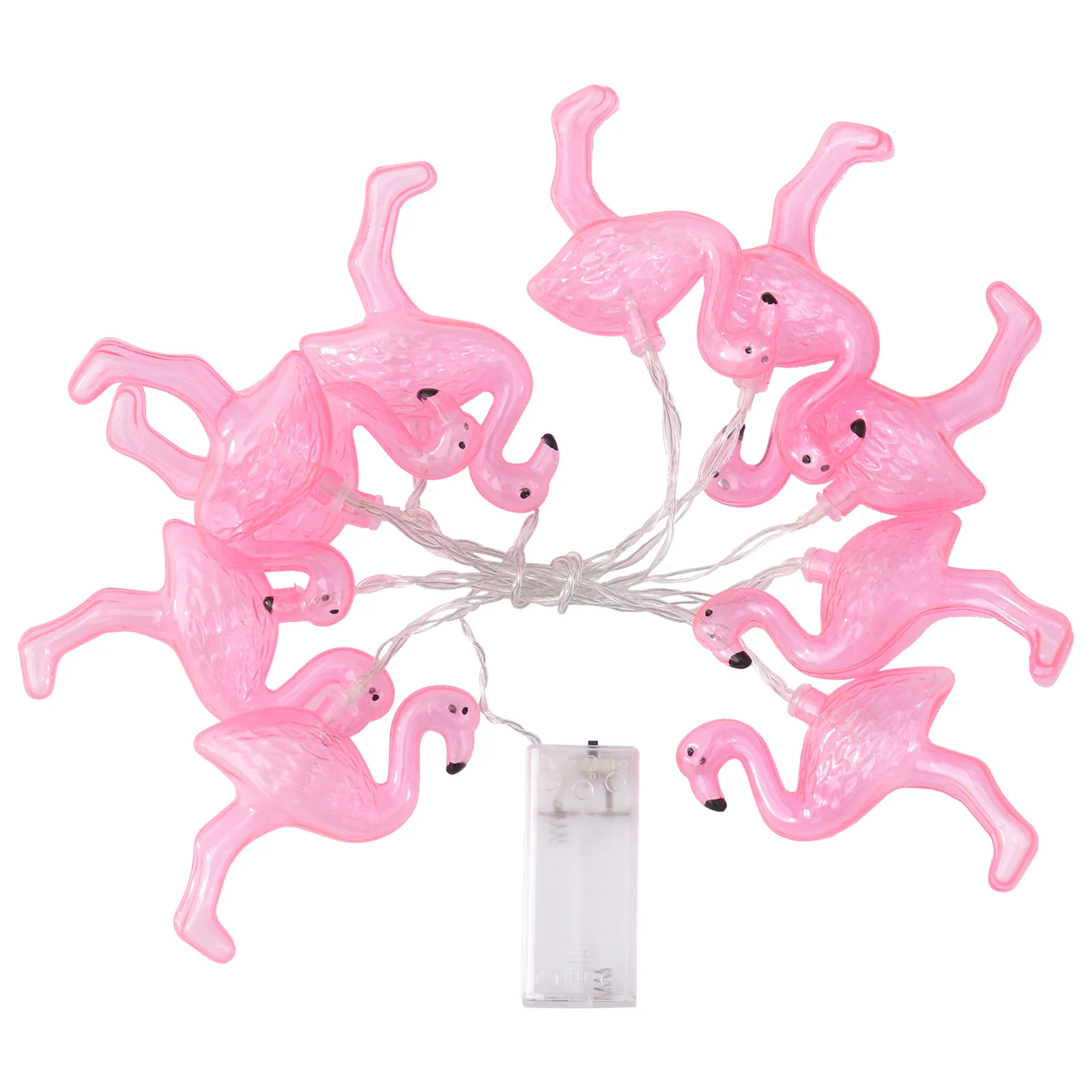 1.5 متر فلامنغو LED سلسلة أضواء عالية الجودة البلاستيك الأسلاك النحاسية خيط شفاف حفل زفاف حديقة ديكور غرفة نوم
