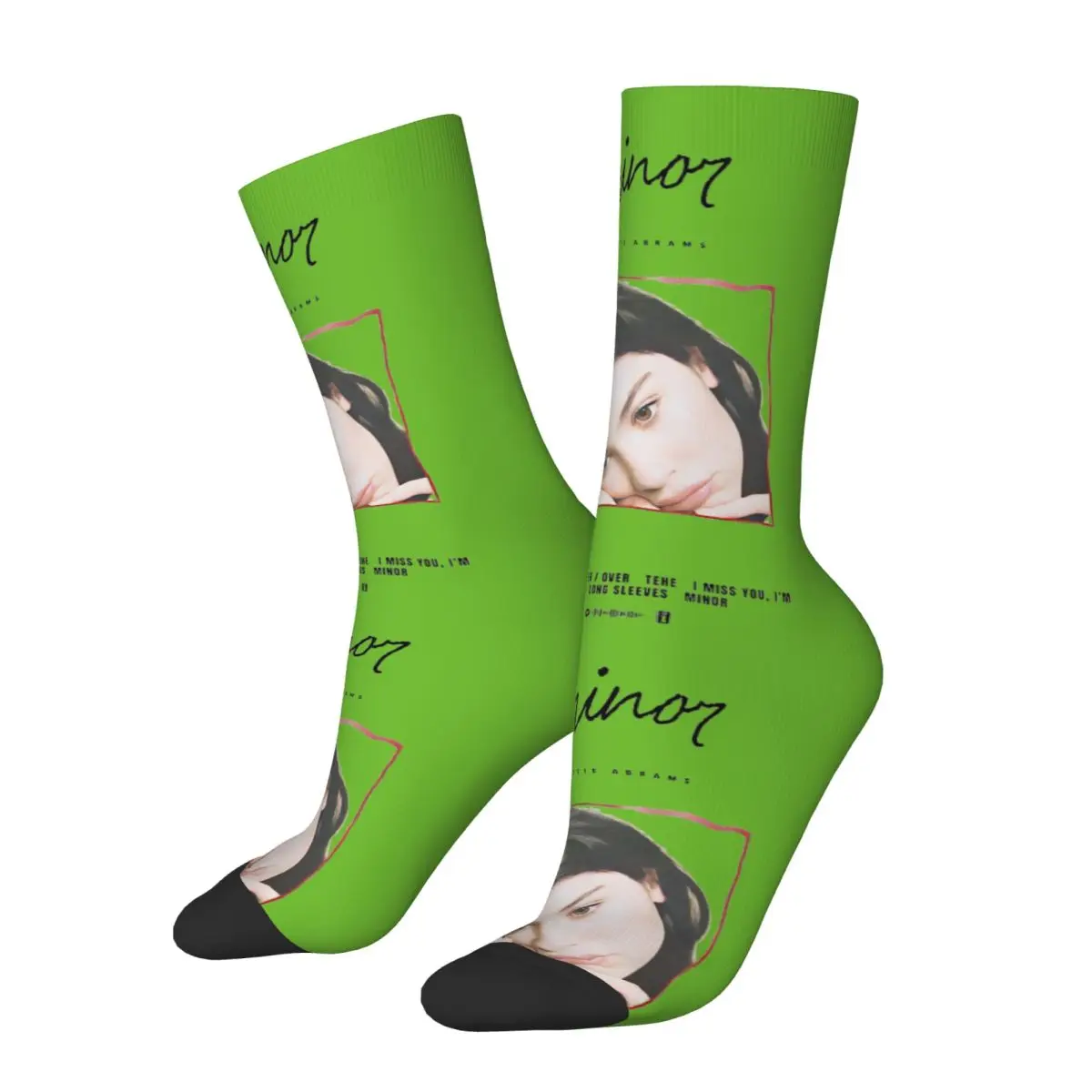 Funny compression Gracie Abrams Minor Sock for Gracie Abrams Happy Pattern Printed Boys Crew Sock official-website tops fugees