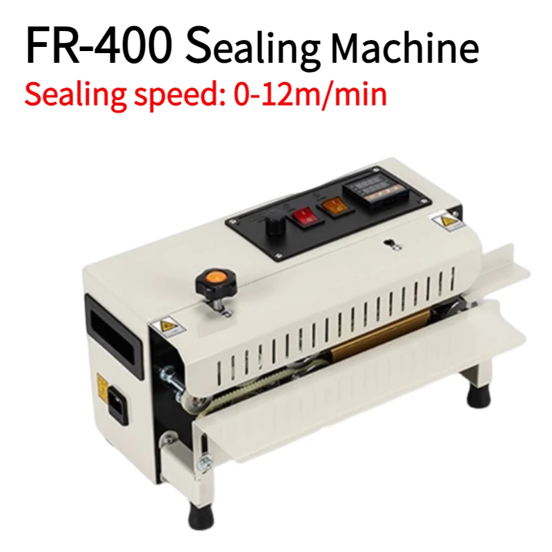 FR-400 Automatic Sealing Machine Plastic Bag Mooncake Washing Powder Desktop Household Food Continuous Sealing Machine ﻿