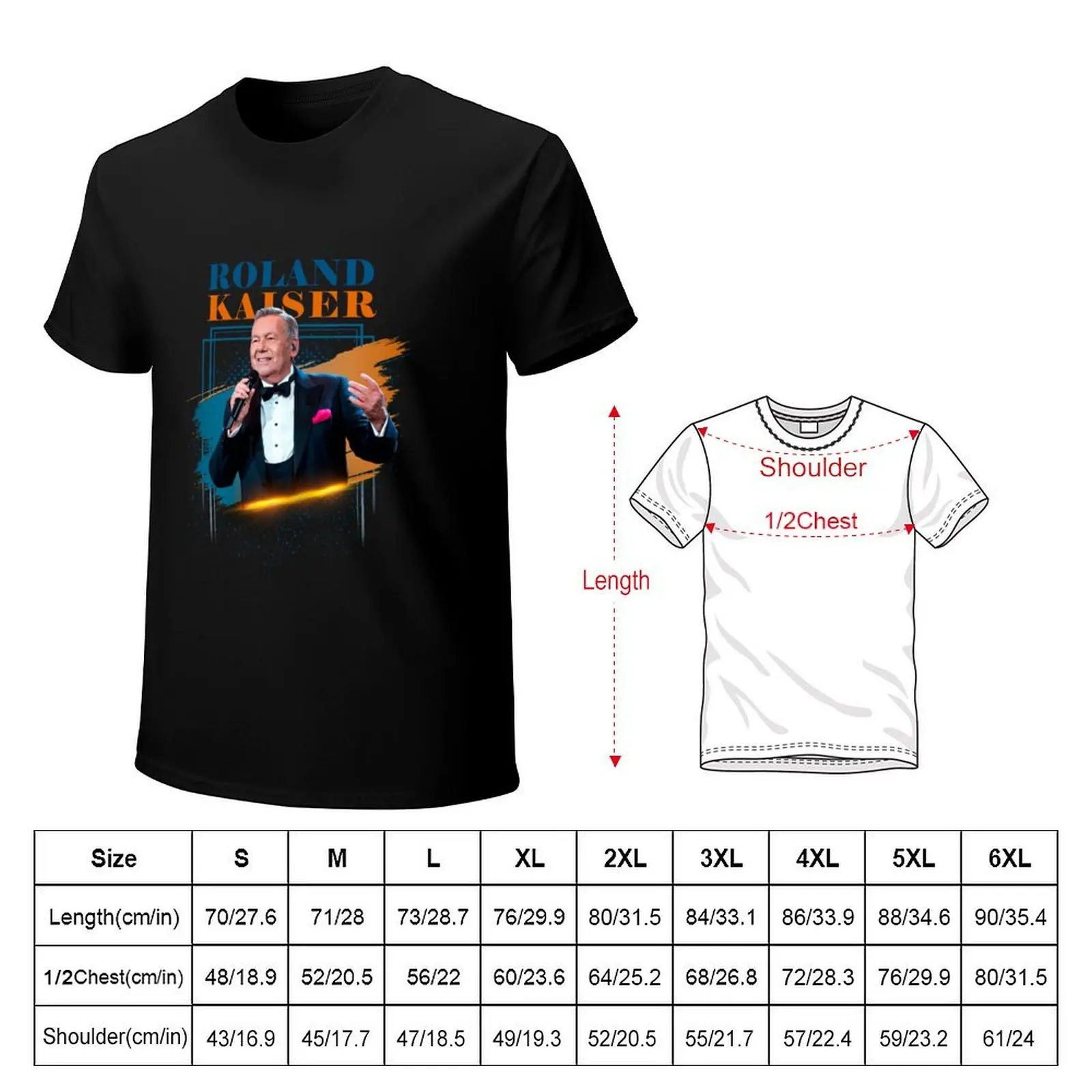 Roland Kaiser T-Shirt sports fans plus size tops anime clothes mens tall t shirts