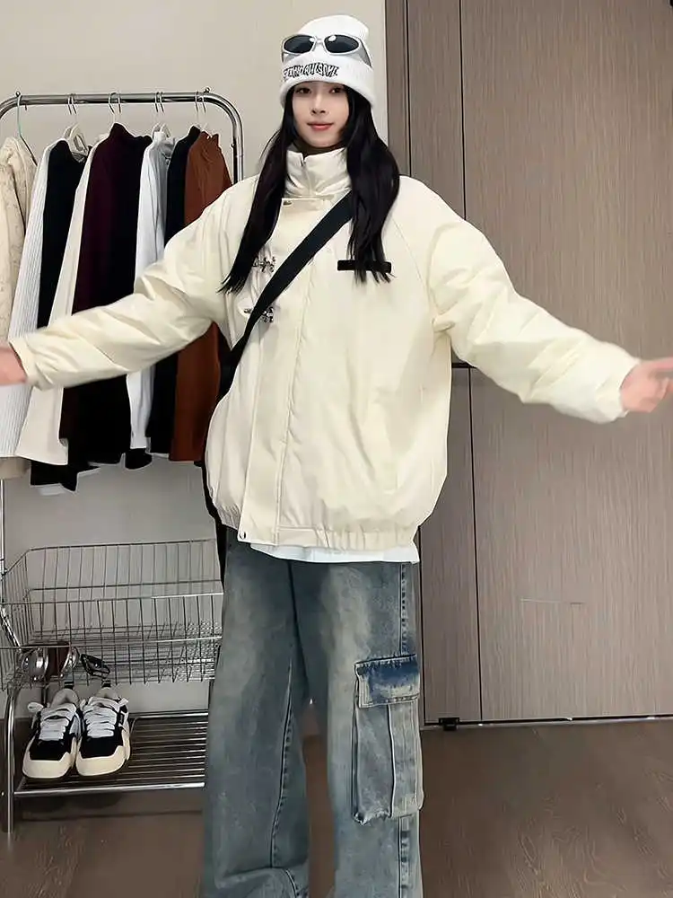 

Новая мужская хлопковая куртка-бомбер в китайском стиле с воротником-стойкой, осенне-зимняя, теплая, повседневная, модная, молодежная, утепленная хлопковая.