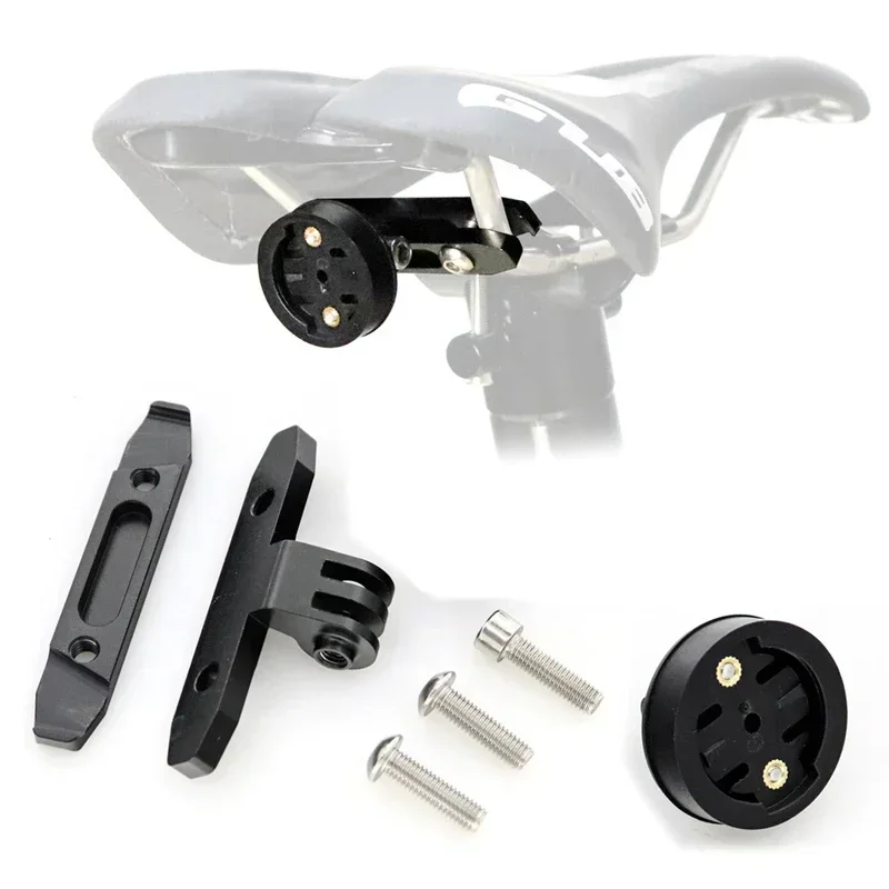 

Mountain Bike Black Saddle Clip IAMOK Aluminum Alloy Motion Camera Bracket For GoPro Hero 6/5/4/3 Bicycle Accessories