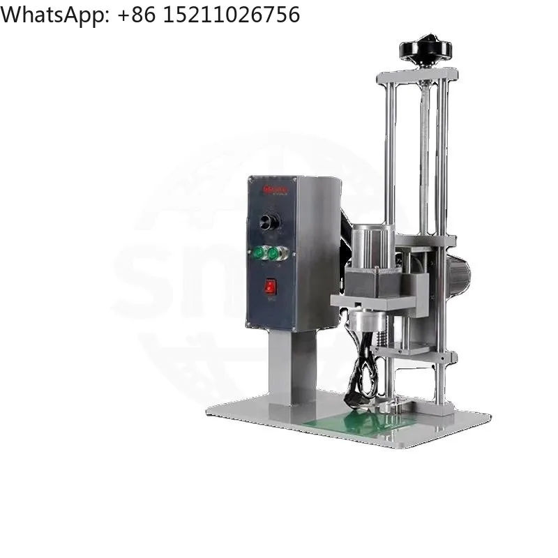 Semi-Automatic Electric Bottle Capper Desktop Portable Cap Tightening Machine for Plastic & Glass Bottles