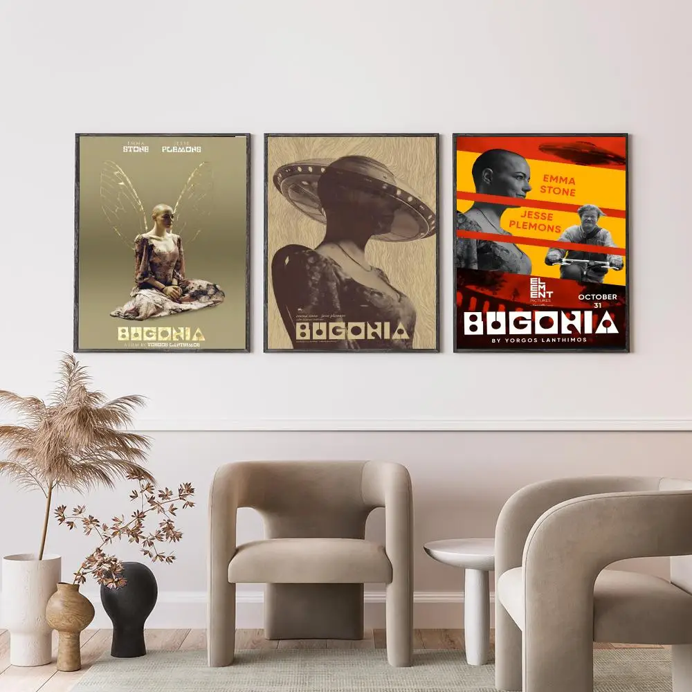 ملصق فيلم رعب B-BugoniaS عالي الدقة متعدد الاستخدامات مقاوم للماء لتزيين الحائط ذاتي اللصق مثالي لأي غرفة وهدية مثالية