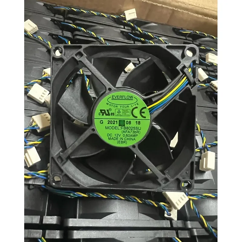 for EVERFLOW 8025 8cm Chassis Fan New Original Box Loose