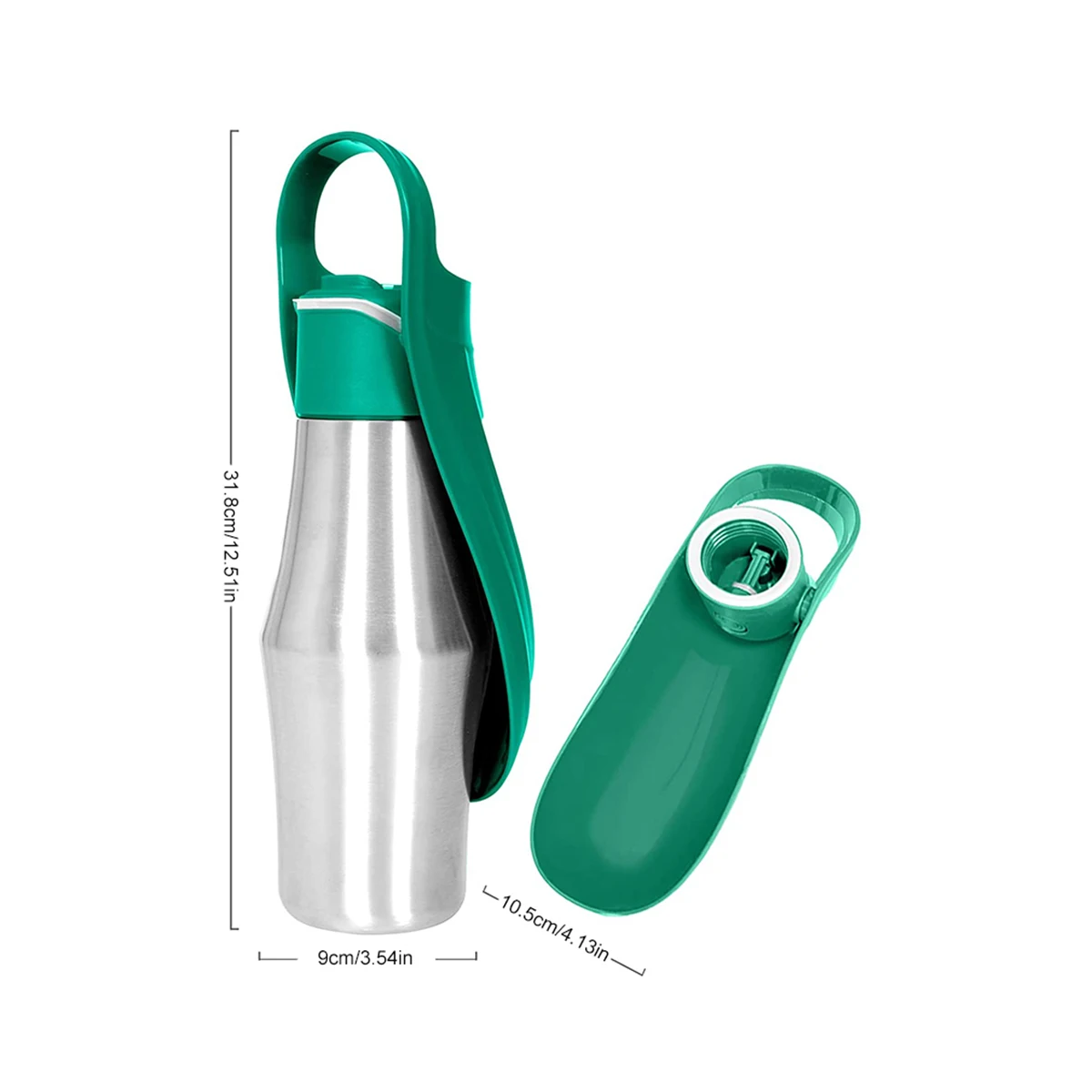 Pet Walking Mug Stainless Steel Amazon Pop Dog Outdoor Water Mug Outdoor Water Bottle Water Bottle Portable Drinker Outdoor