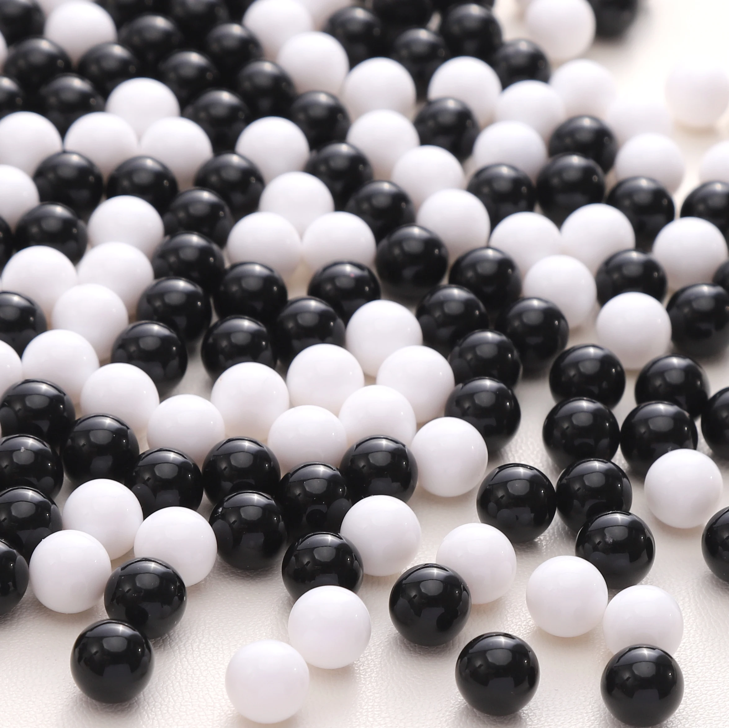 1.8 3 4 5 6 8mm Acrylic Beads Black White Solid Color non-hole Loose Round Beads for DIY Bracelet Necklace Jewelry Making