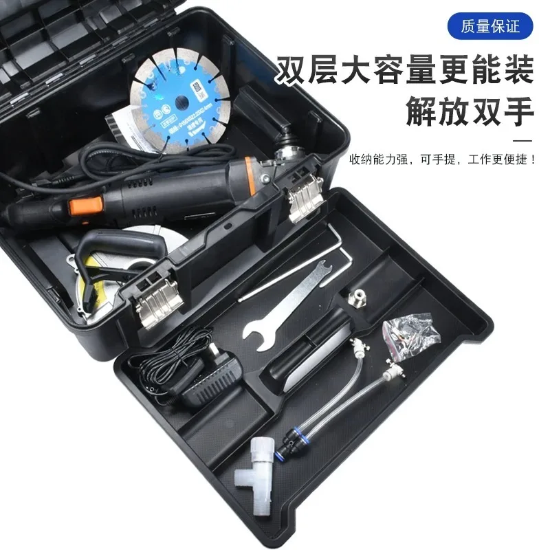 Groove King Grooving Machine Concrete with Water and Dust Free  Angle Grinder High Power Single Wall Groove Cutting Machine