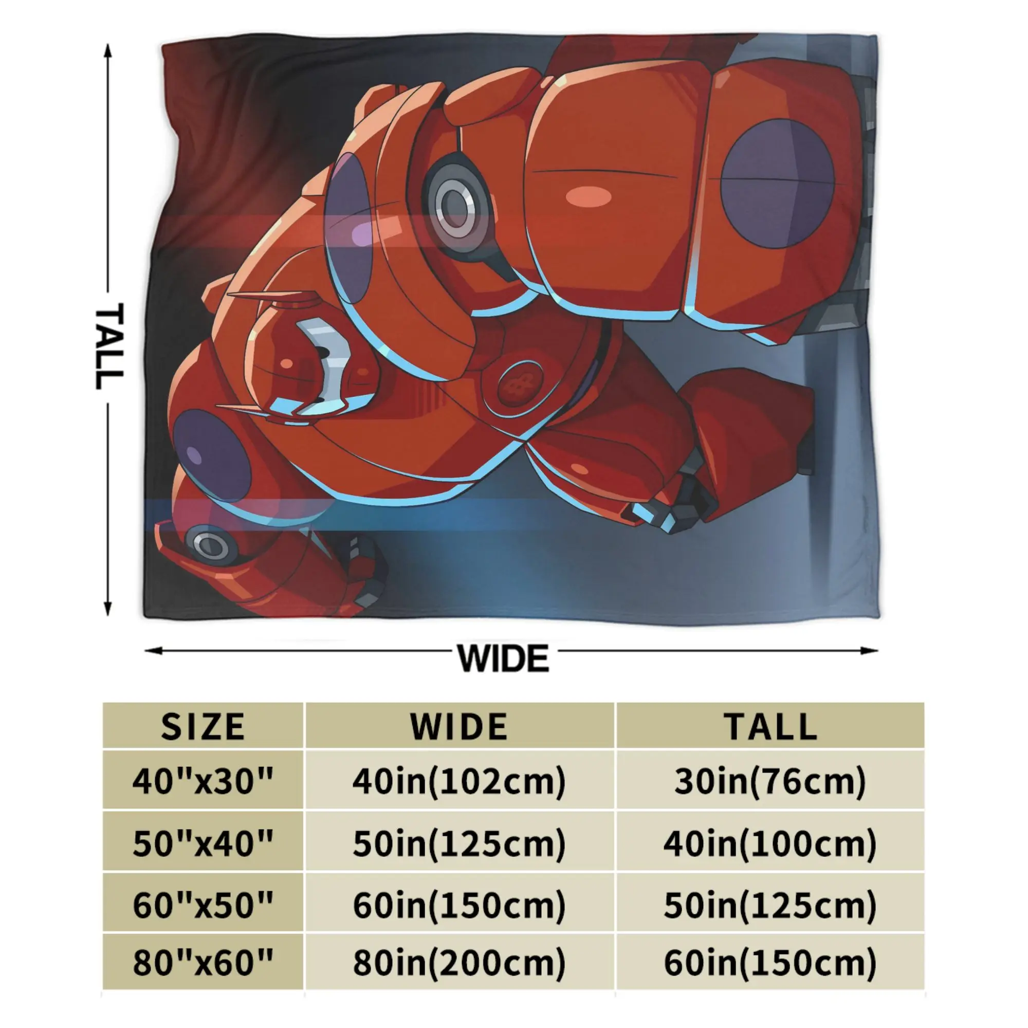 بطل كبير Baymax درع بطانية محبوكة هيرو حمادا أفخم رمي بطانية أريكة تتحول لسرير مطبوعة رقيقة المفرش المحمولة #6