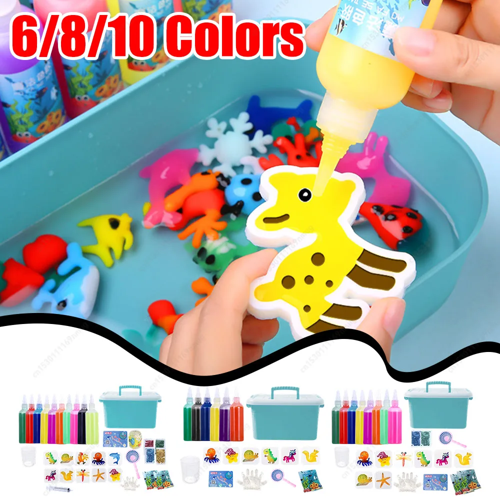 مجموعة قزم الماء ألعاب تعليمية يمكنك صنعها بنفسك قالب حيوان قزم الماء السحري الجنية هدايا عيد الميلاد للأطفال هدايا الحفلات