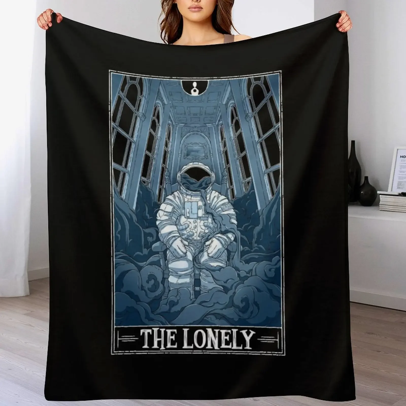 

The Lonely Tarotesque - (Dark) Throw Blanket blankets and throws Single Soft Beds Decorative Throw Blankets