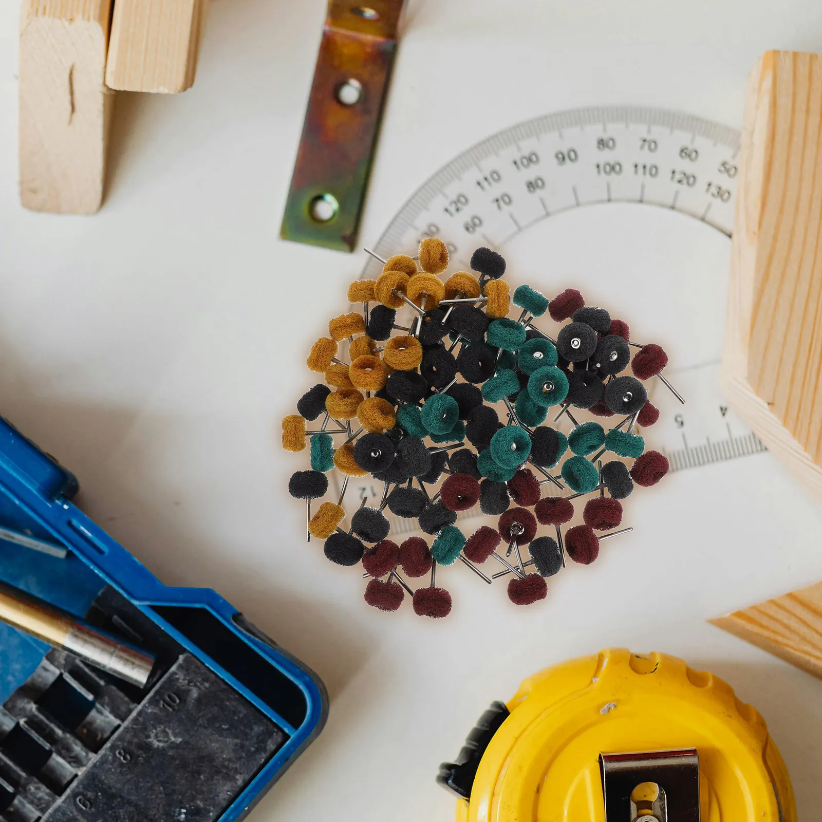 100Pcs Polishing Buffing Wheels Kit Various Grits Multipurpose Rotary Tool Polishing Disc for Buffing Wheel Repair