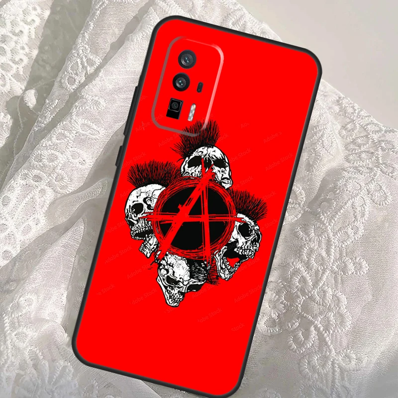 Anarchy Symbol A Case For Xiaomi 13T 14T Pro 12T 11T 13 14 Ultra POCO X6 Pro M6 X3 X5 M5s F3 F5 F6 Cover