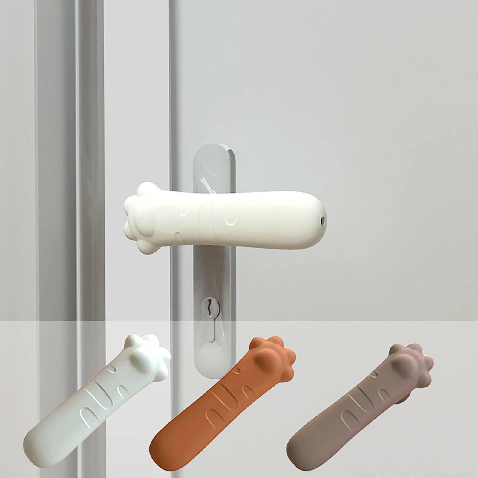 

1PCS Door Knob Covers Silicone Door Handle Protective Cover Dissecurity Toilet Handle Thick Cushion Wall Cover Household Merchan