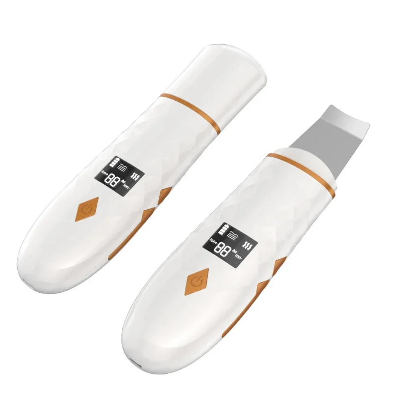 Electric LCD Skin Scraper Blackhead Shovel Pore Cleaner Facial Ultrasonic Deep Cleanser Skin Scrubber