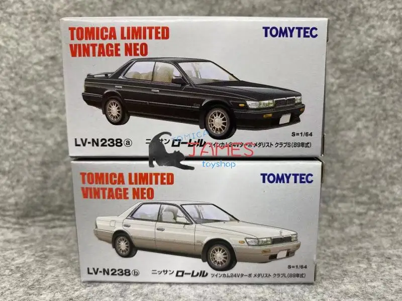 1/64 Tomytec Tomica TLV N238A/B NISSAN Laurel Twin Cam 24V JDM Limited Edition Simulation Alloy Static Car Model Toy Gift