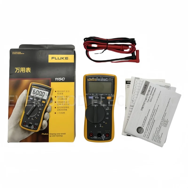 Fluke 115 115C F115C True RMS Multimeter Tester Digital Field Multimeter Backlight Profession Portable Digital Tester