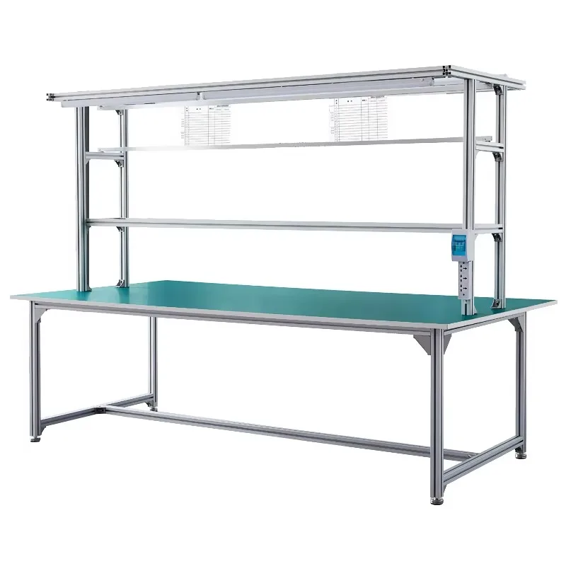 Factory Heavy Duty Aluminum Anti-Static ESD Motor Computer Repair Laboratory Assembly Line Workbench