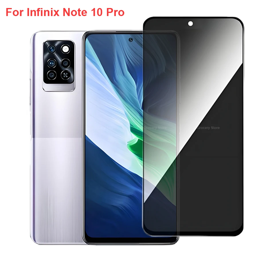 

For Infinix Note 10 Pro X695 Anti Spy Privacy Tempered Glass Screen Protector Compatible For Infinix Note10 Pro Phone Film