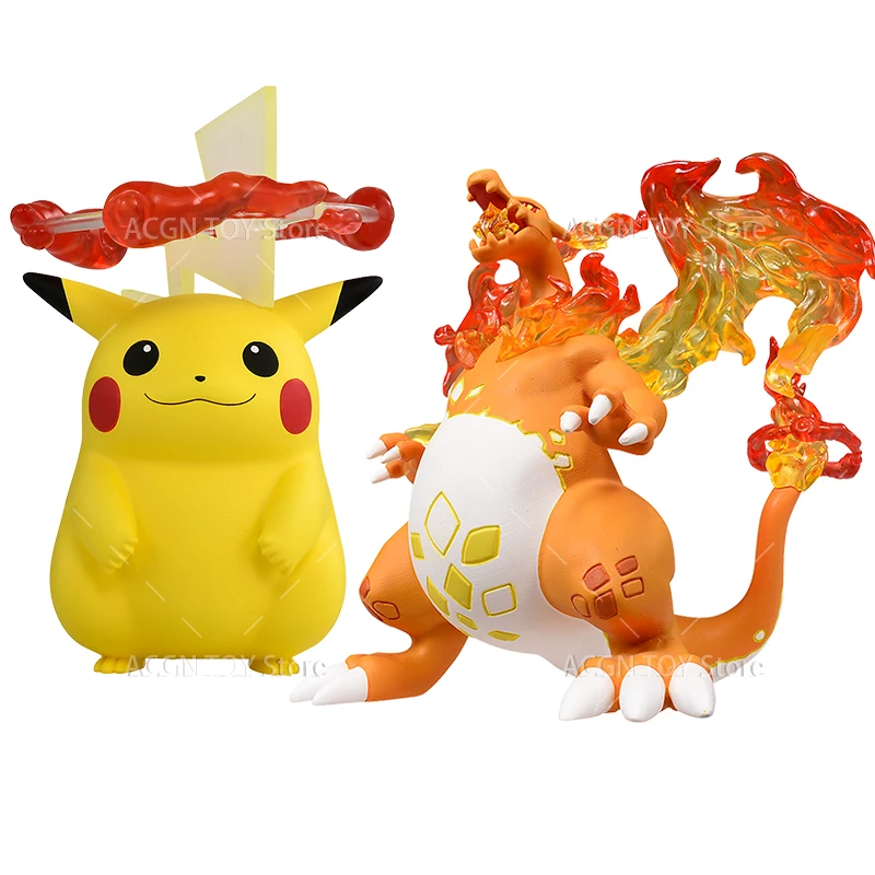 

Original TOMY Pokemon Figure Gigantamax Pikachu Gigantamax Charizard Action PVC Model Girls Doll Collection Toys Random Box