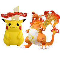 Original TOMY Pokemon Figure Gigantamax Pikachu Gigantamax Charizard Action PVC Model Girls Doll Collection Toys Random Box