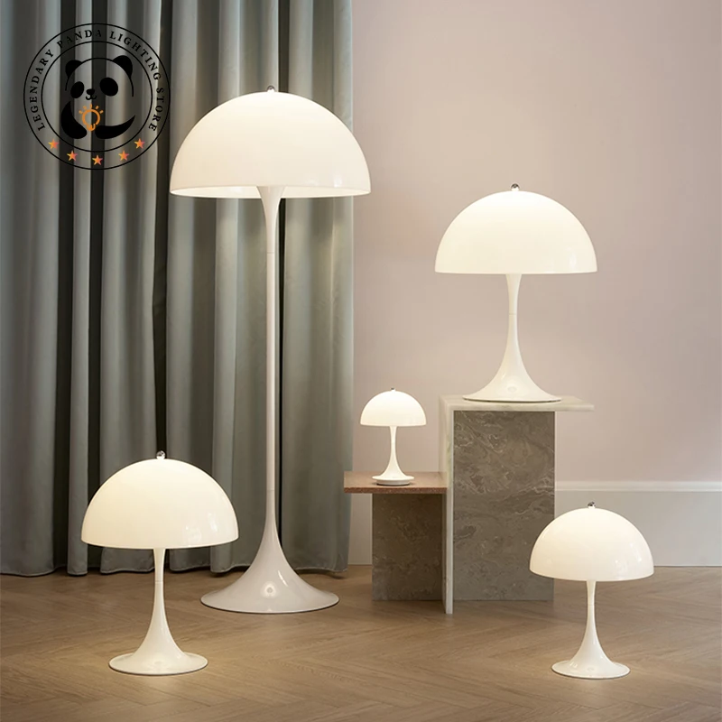 

Nordic Danish Designer Art LED Mushroom Floor Lamps Living Room Study White Bedroom Bedside Reading Decorative Lighting Fixture