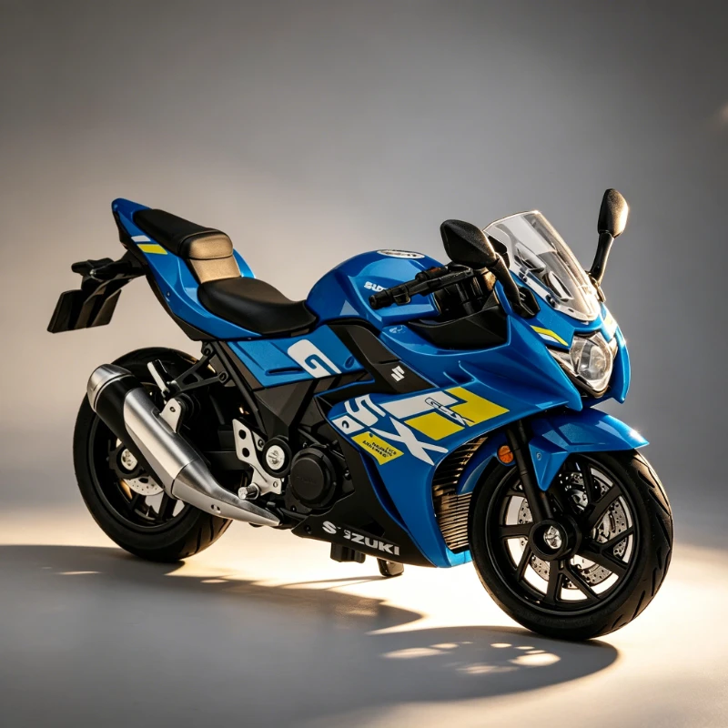 Boxed 1:18 scale GSX250R alloy locomotive motorcycle model simulation small ornament toy car creative gift