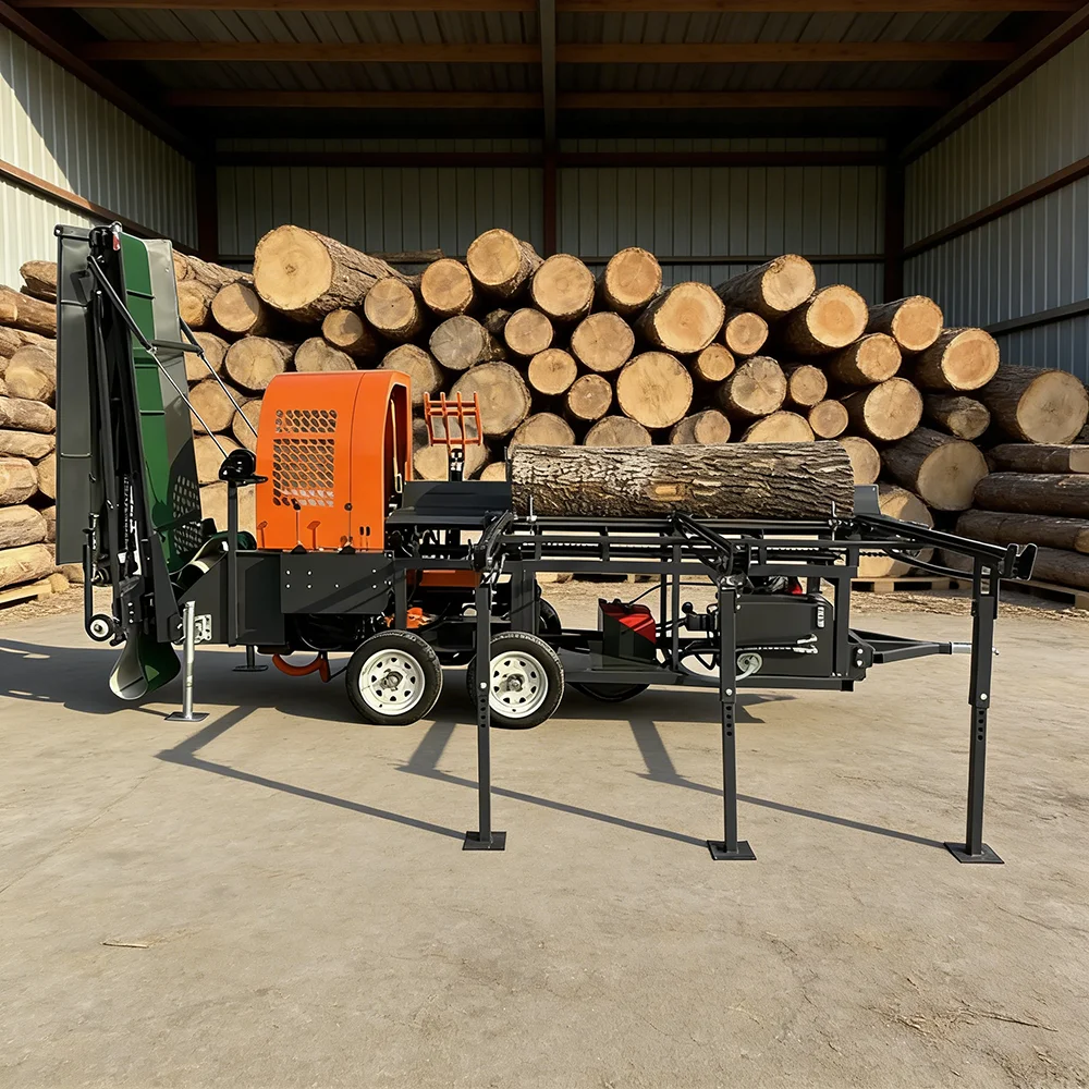 

Professional Horizontal Vertical Log Splitter 18 Ton Hydraulic Dual Position for Versatile Use