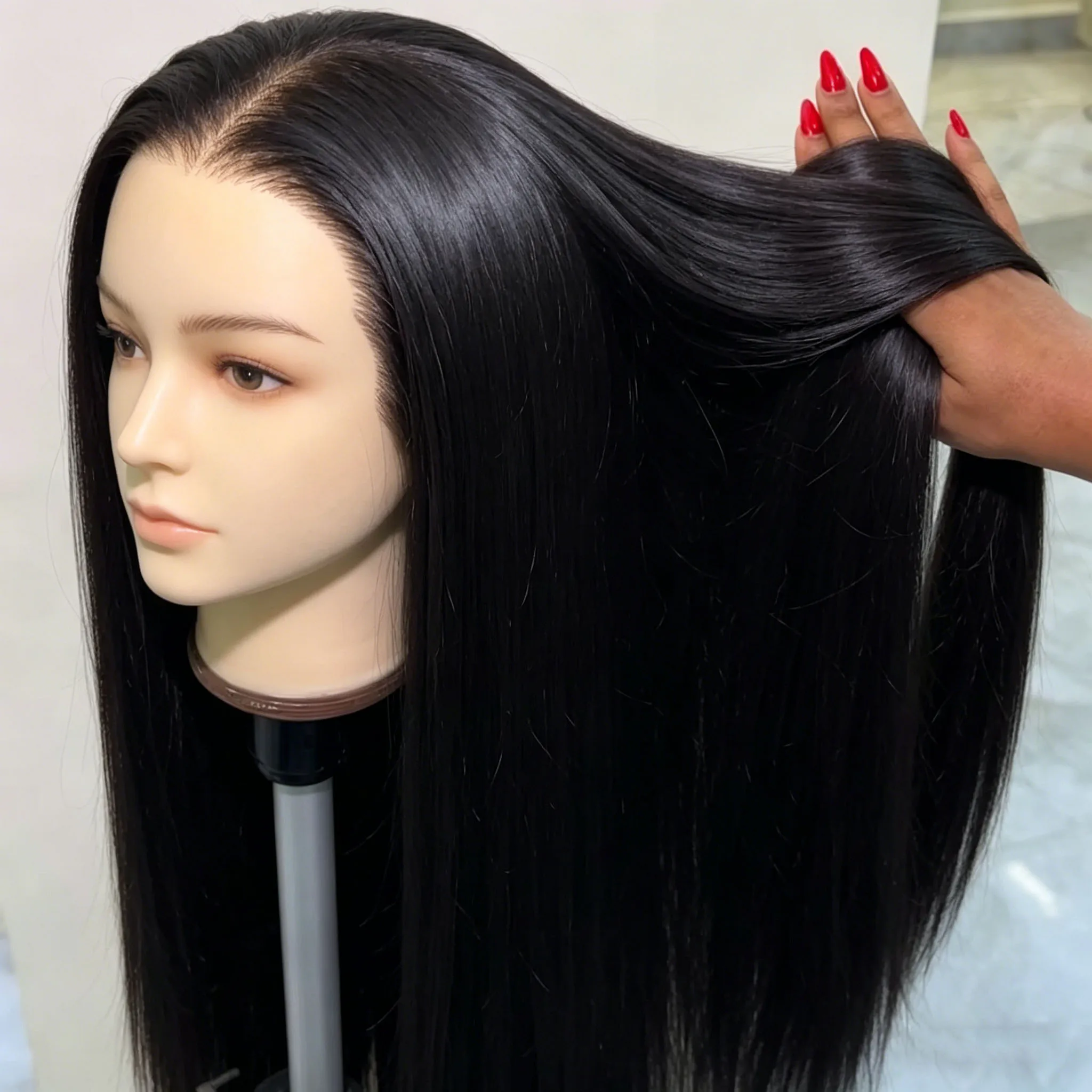 

200% Density Bone Straight HD Transparent 13x4 Wig Lace Front 30 36 Inch Brazilian Human Hair Wigs Lace Frontal For Black Women
