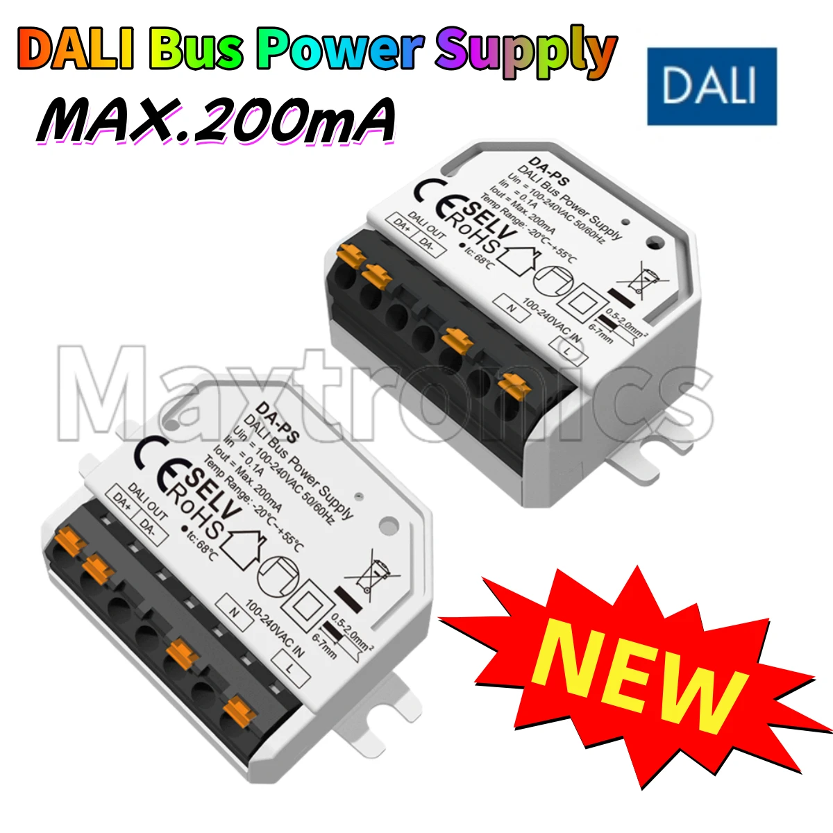 

NEW Skydance Mini 200mA DALI Bus Power Supply DA-PS AC100-240V Short Circuit Protection Comply With SELV Standard for Led Lamp
