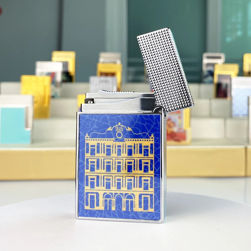 New Commemorative Edition Luxury Butane Lighter Single and Double Flame Flat Tone Natural Paint Smoker L2 Series 19031