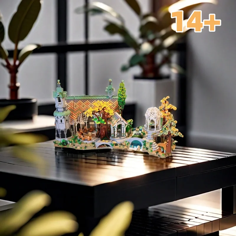 

6167 деталей, замок, строительный набор, MOC, строительные блоки, кирпичи, ретро-садовал, совместимый комплект для взрослых, игрушки, подарочная модель, комплект